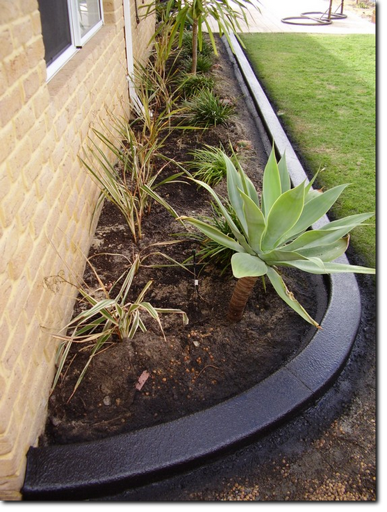 Unique Kerbing's black glazed garden edging Superior Quality