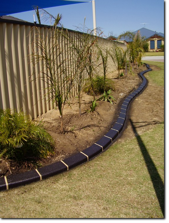 Unique Kerbing's black glazed garden edging Superior Quality