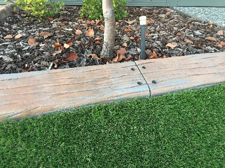 Rustic Wood Concrete Kerbing