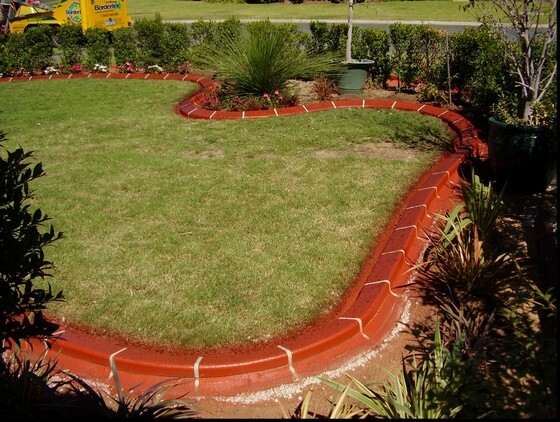 Red Garden Edging, Kerbing near Connolly