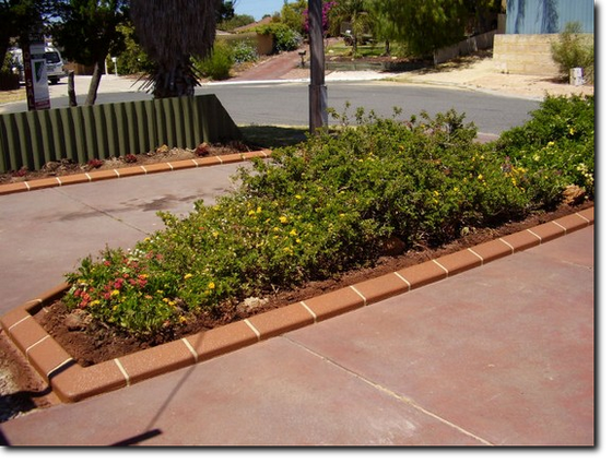 Fawn Garden Edging, Kerbing near Beldon